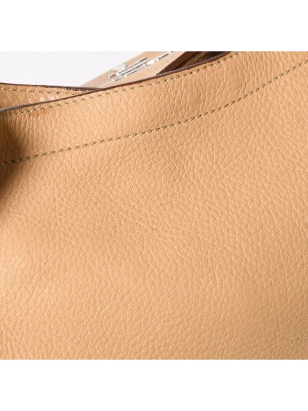 Prada Hobo Handbag Logo Jacquard Canvas Silver Beige